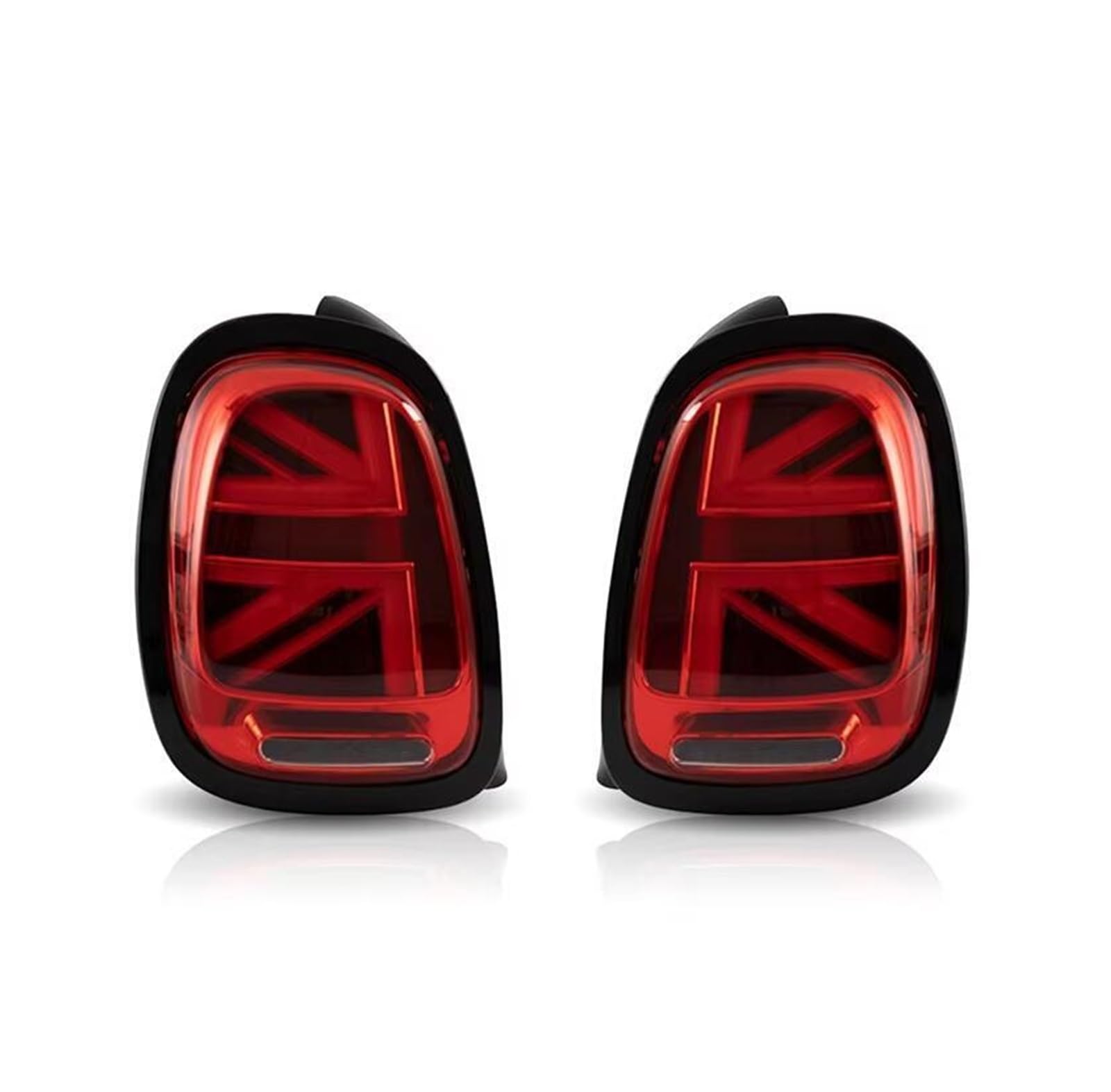 Generisch Auto-Rücklicht Auto Rücklicht Für Mini für Cooper F55 F56 F57 2014-UP für BMW für Mini F55 F56 F57 für Cooper Auto Hinten Lampe Auto Schwanz Lampe(Red black frame) von Generisch