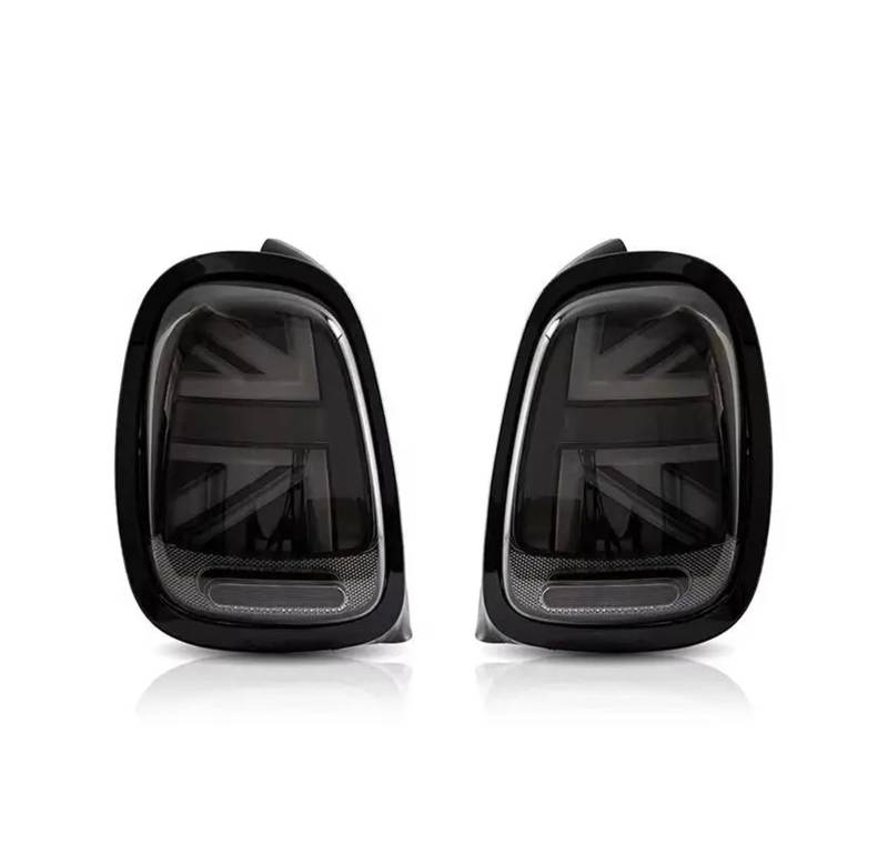 Generisch Auto-Rücklicht Auto Rücklicht Für Mini für Cooper F55 F56 F57 2014-UP für BMW für Mini F55 F56 F57 für Cooper Auto Hinten Lampe Auto Schwanz Lampe(Smoke black frame) von Generisch