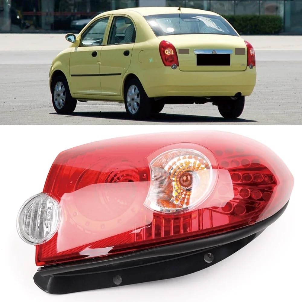 Generisch Auto-Rücklicht Kamshing für Chery QQ6 S21 Heckstoßstange Rücklichtlampe Rücklichter Rückleuchten Bremslicht(Left side,With LED) von Generisch