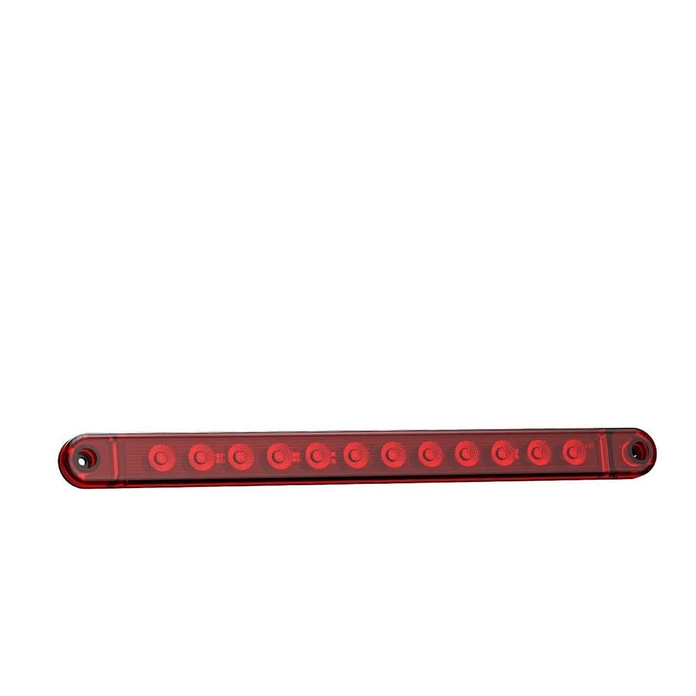 Generisch Auto-Rücklicht Universal Auto Licht Streifen 12LED Rücklicht DC12V Brems Stop Zeichen Warnung Licht Seite Marker Starke Schwache Licht für Lkw off für Straße von Generisch