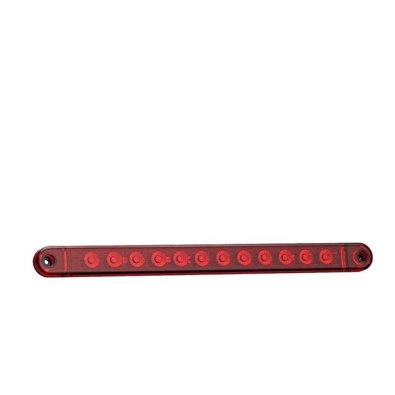 Generisch Auto-Rücklicht Universal Auto Licht Streifen 12LED Rücklicht DC12V Brems Stop Zeichen Warnung Licht Seite Marker Starke Schwache Licht für Lkw off für Straße von Generisch