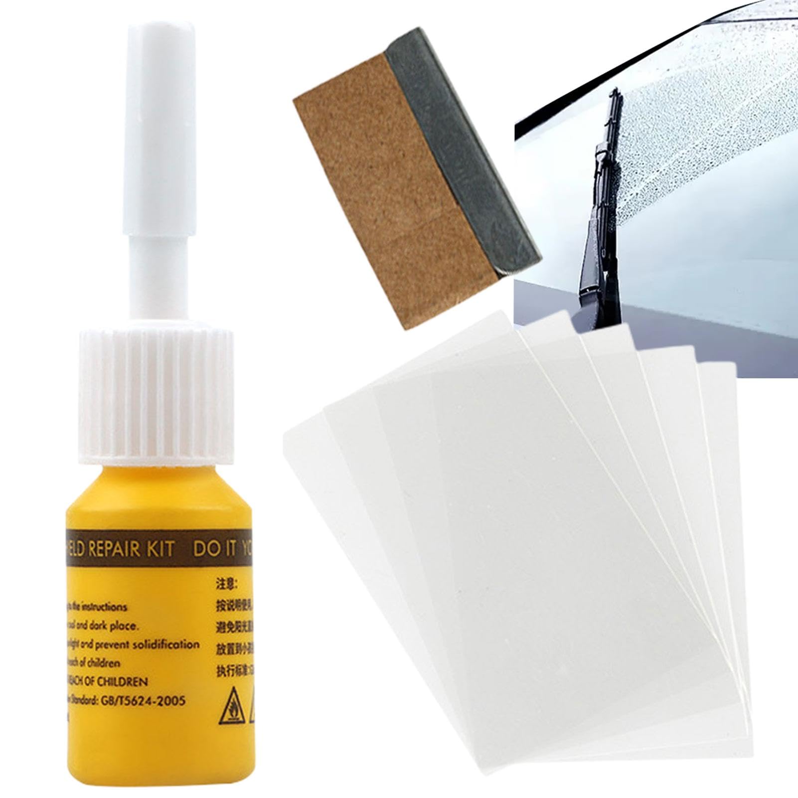 Generisch Auto Windshield Repair Kit, Windschutzscheibe Reparaturset | Glas Reparatur Flüssigkeit Nano Reparatur-Füllerflüssigkeit Für Autoglas, Schnelle Reparatur Von Klei Cracks von Generisch