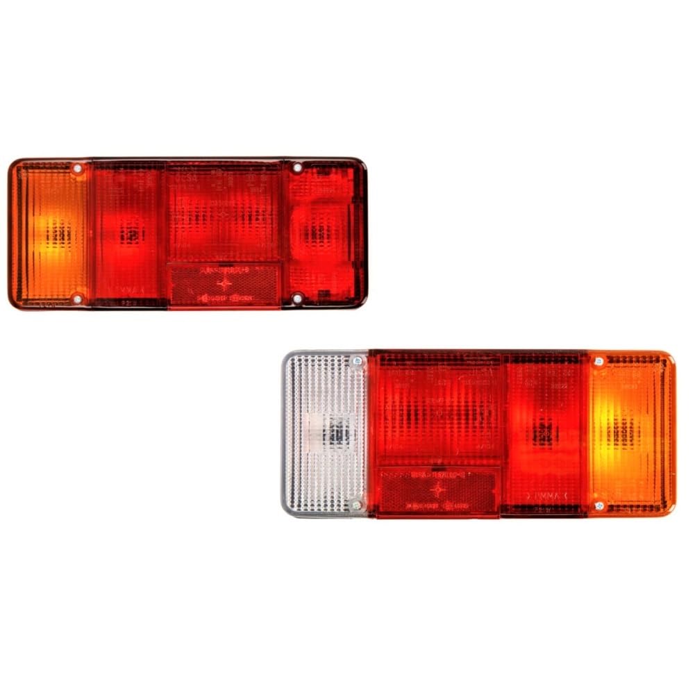 Generisch Bremslicht 2Pcs Rücklicht Hinten Lampe Objektiv Abdeckung Shell Kompatibel Für Fiat für Ducato/Für Iveco Für Daily/Eurocargo Kfz-Rücklichtbaugruppen von Generisch