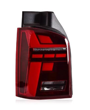 Generisch Bremslicht Auto Styling für VolksWagen für Multivan für Caravelle T5 2010-2014 LED Rücklicht Rücklicht DRL für Signal bremse für Reverse auto Zubehör Kfz-Rücklichtbaugruppen(2 PCS Red) von Generisch