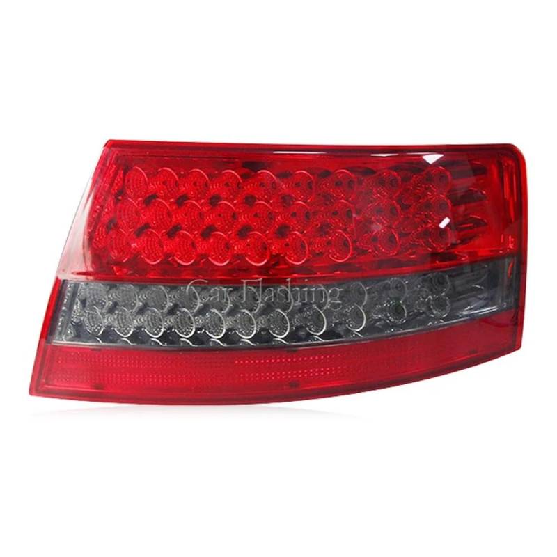 Generisch Bremslicht Für 0508 A6L Rücklicht LED-Lichtleiter-Modifikation A6 Rücklichtgehäuse-Baugruppe Kfz-Rücklichtbaugruppen(Left 1 pcs) von Generisch