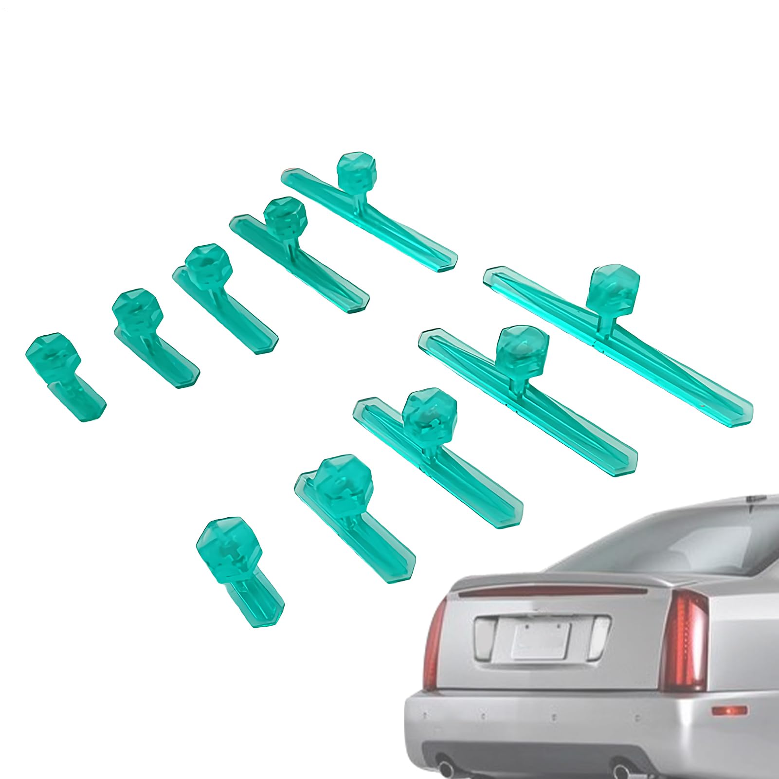 Generisch Car Dent Repair Tool, 10X Dent Removal Kit, Multifunctional Small Pull-Out Sheets, Professional Lifter for Auto Body Shops, Fridge, Motorcycle, and Home Appliance Repairs Generisch Car Dent Repair Tool, 10X Dent Removal Kit, Multifunctional Small Pull-Out Sheets, Professional Lifter for Auto Body Shops, Fridge, Motorcycle, and Home Appliance Repairs von Generisch