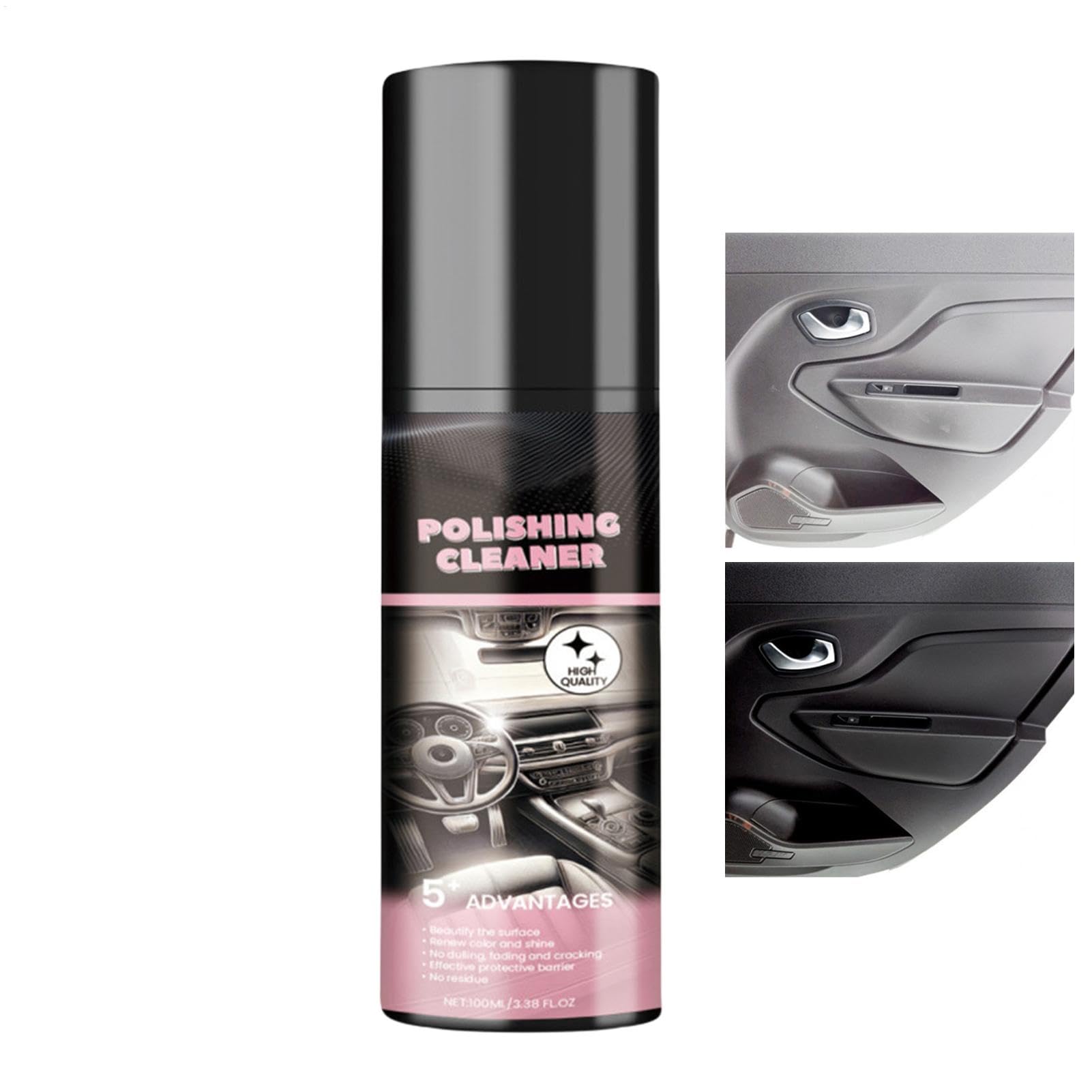 Generisch Cockpit Reiniger - 100 ml Kristallbeschichtung | Reifenpflege AUT-Crumptation Polishing Agent | Auto Kunststoff restouriere für interne Details, Innenschutzwaschmittel von Generisch