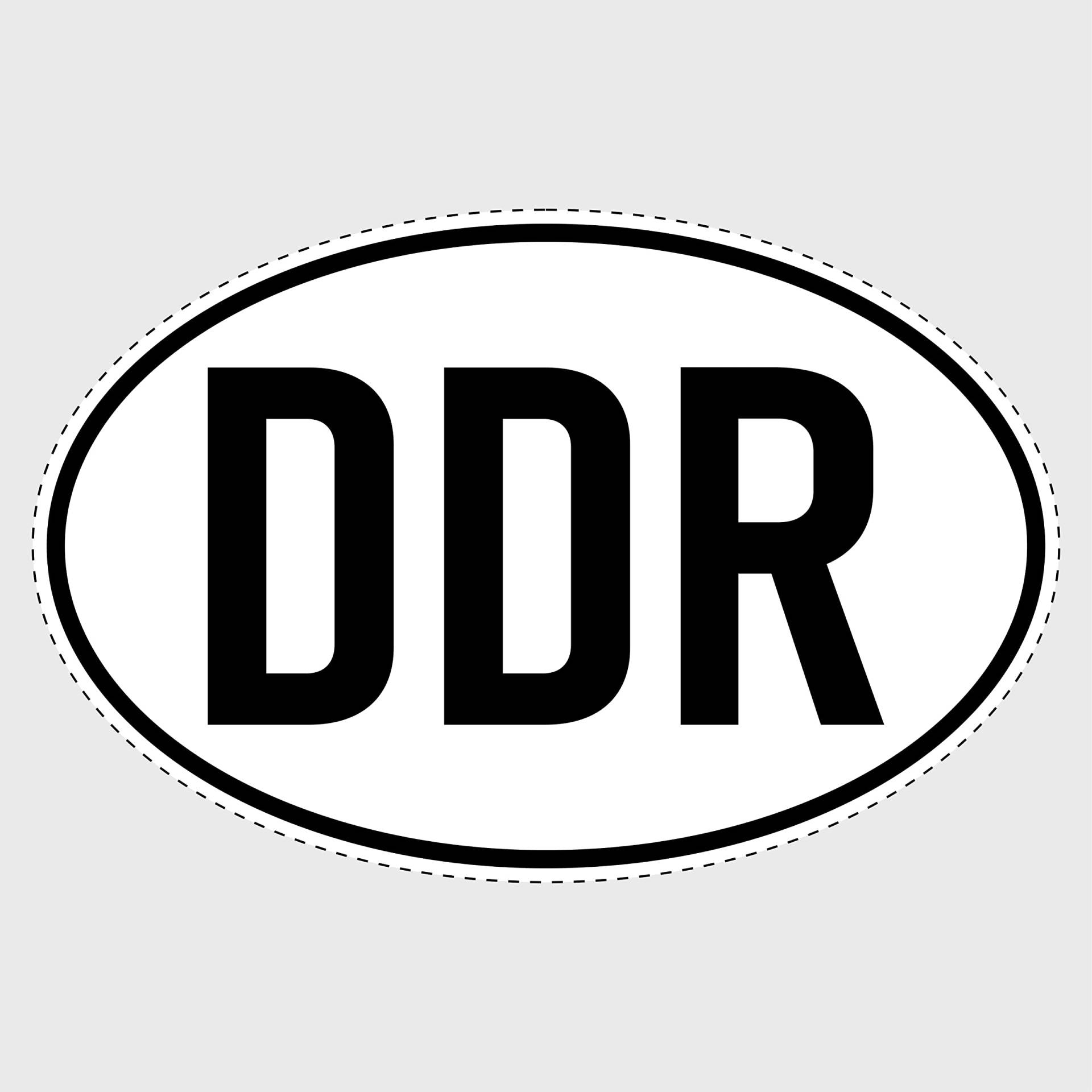 Generisch DDR Aufkleber Länderkennzeichen Deutschland Sticker Auto Motorrad LKW Boot Anhänger von Generisch