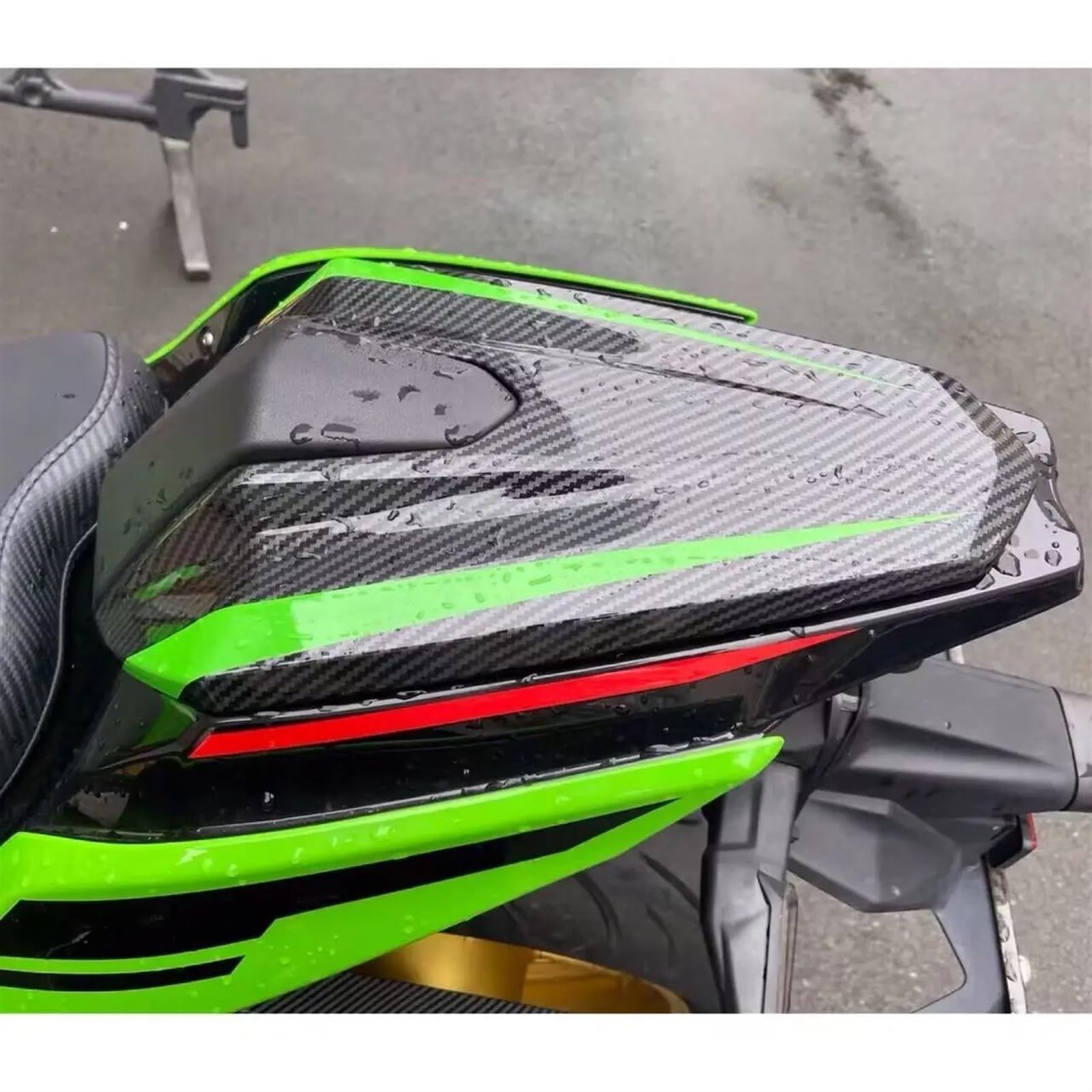 Generisch Dekorative Heckabdeckung Motorrad-Rücksitzbezug Sitzbezug Dekorativer Rücksitzbezug Verkleidungs-Heckbezug Für Kawasaki Für Ninja 400 Z400 2017-2023(Style 1) von Generisch