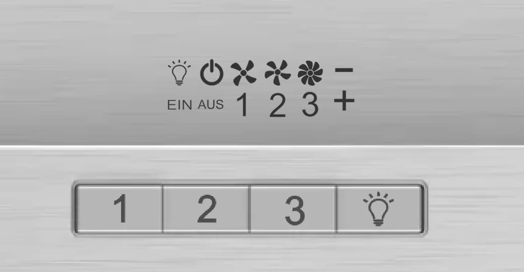 Generisch Dunstabzug Dunsthaube Schaltersymbole Schalter Aufkleber Symbole für Küchen Dunstabzug (Rt97/3) (7mm) von Generisch