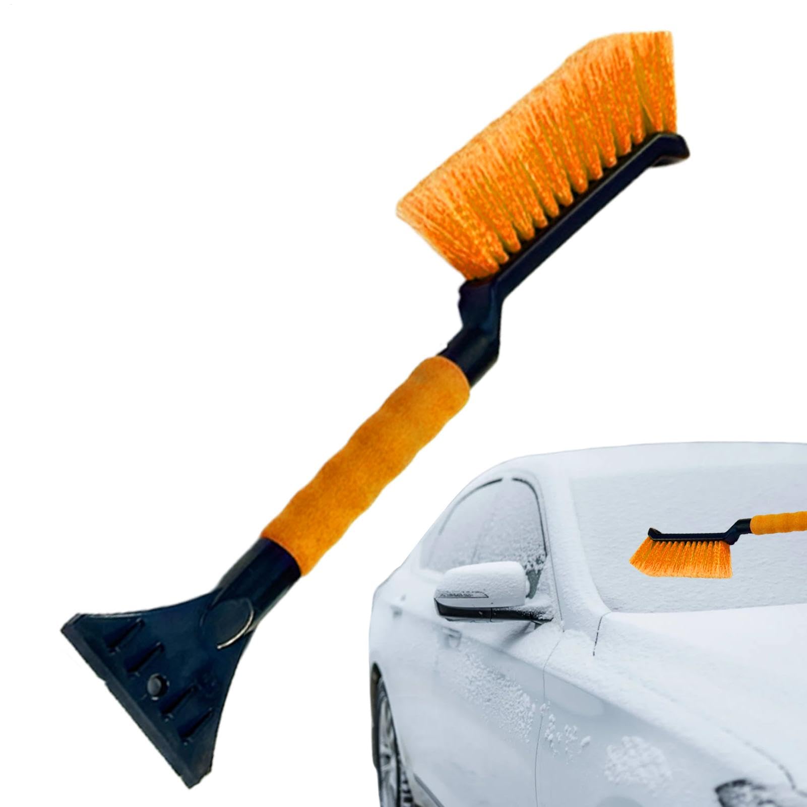 Generisch Eiskratzer Auto Mit Besen - Schneebesen Auto 44cm 2 In1 Auto Reinigungsbürste Eiskratzer Schneebesen,Eiskratzer Schneebürste Für LKW SUV Windschutzscheibe von Generisch