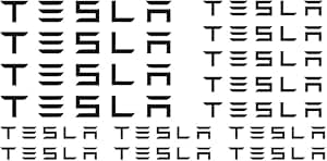 Generisch Fit for Tesla Bremssattel Aufkleber auf Abziehbilder(schwarz) von Generisch