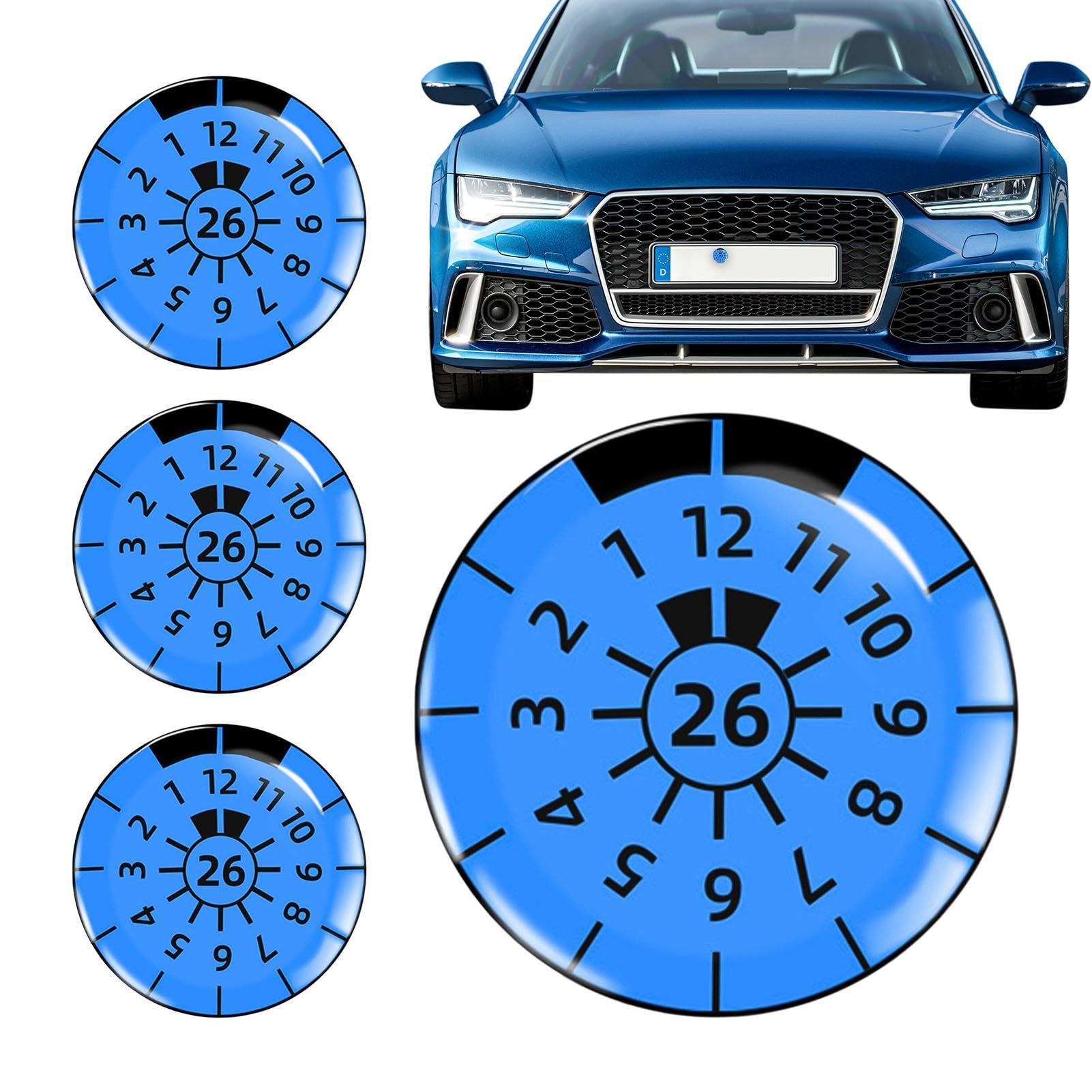 Generisch Gewölbte -Gel-Aufkleber, Autoaufkleber | Runde Fahrzeugaufkleber Autofensteraufkleber - wasserdichte Auto-Stoßstangenaufkleber, Nummernschild-Dekoration für die meisten Fahrzeuge von Generisch