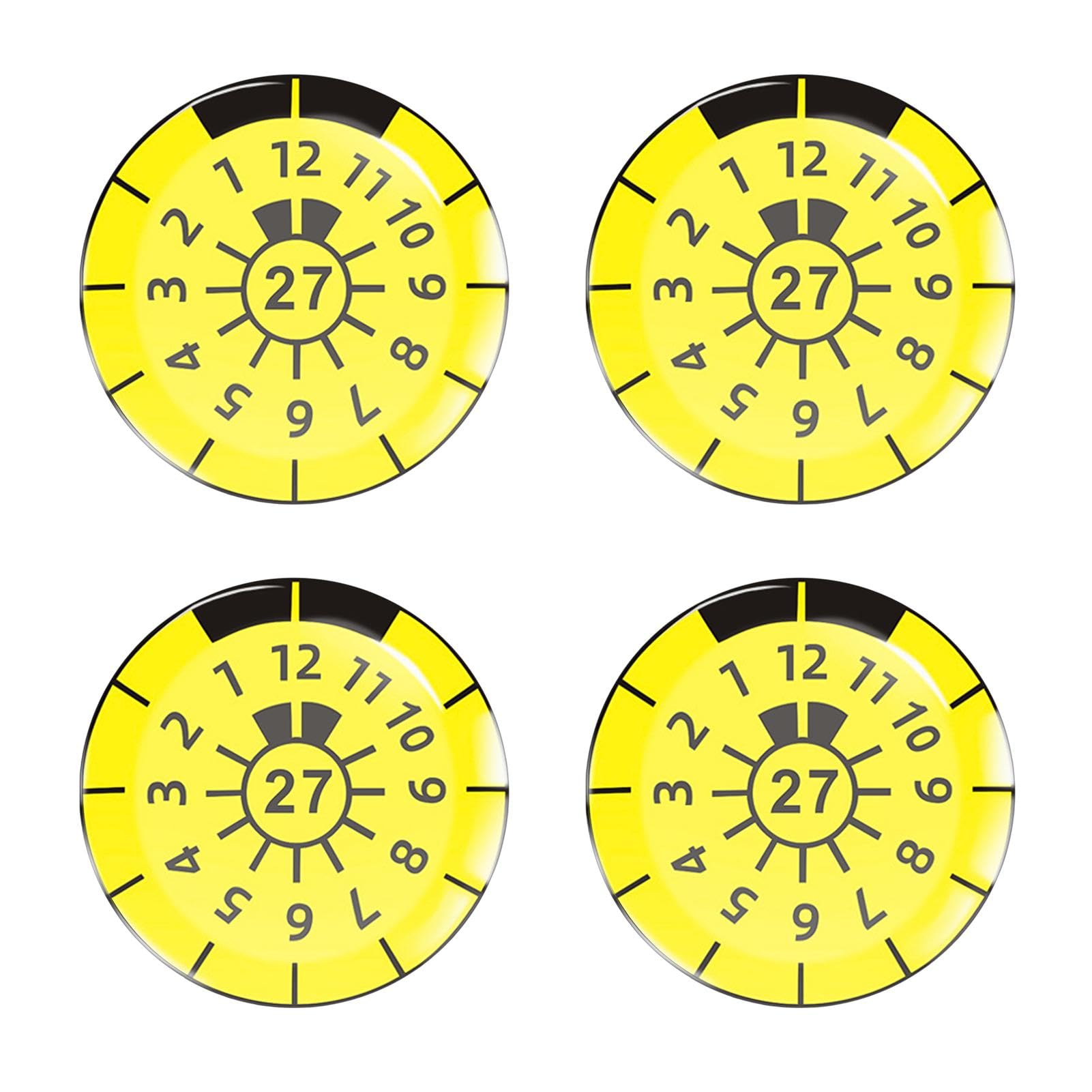 Generisch Gewölbte -Gel-Aufkleber, Autoaufkleber | Kfz-Aufkleber, Fahrzeugaufkleber, 4er-Set - Innovative Automobilaufkleber, Autoaufkleber für Kraftfahrzeuge von Generisch