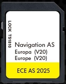 Kartenaktualisierung (GPS Navigation) - Europa - v20 ECE 2025 -KOMPATIBEL MIT Volkswagen Discovery Media 2 MIB2 - Navigation AS - SD Kartengröße 32 GB von Generisch