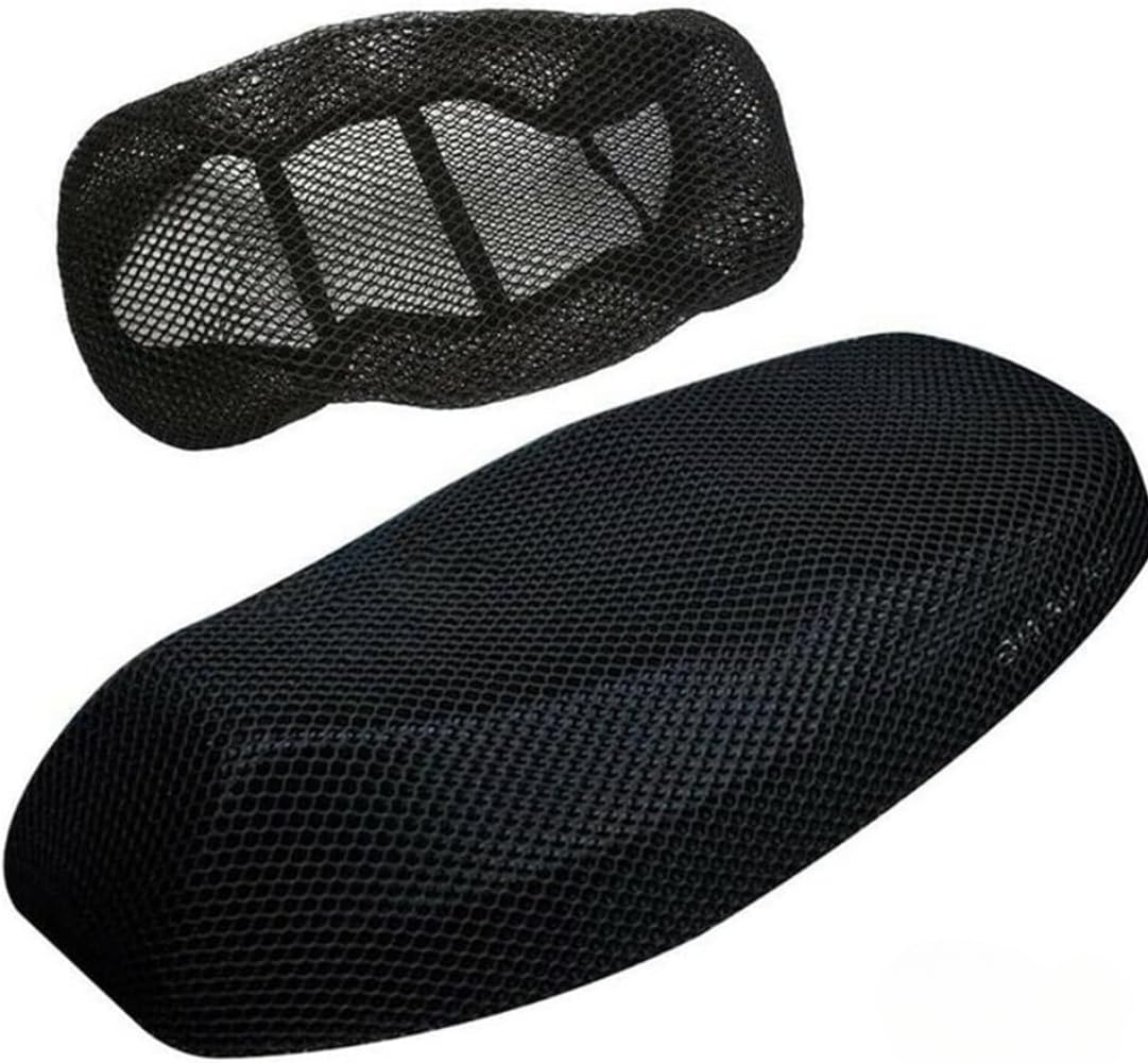 Generisch Mesh Schutzhülle Sitzbezug für Motorrad, Motorrad Sitzpad,Motorrad Sitzkissen Atmungsaktiv Sitzkissenbezug Anti-Rutsch Atmungsaktiv Motorrad Sitzkissen Pad für Motorrad Roller 75 x 58 cm von Generisch