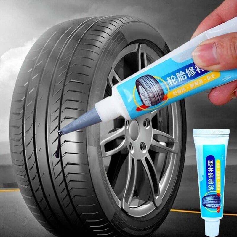 Generisch Rubber Tire Repair Glue, Reifenreparatur Kleber, Gummi Einstichabdichtmittel Kleber, Wasserfest Gummireifen-Reparaturkleber, Haftender Reifenkleber für Auto Motorrad Fahrrad (1PC) von Generisch