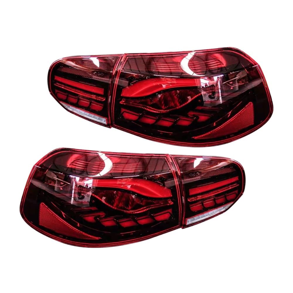 Generisch Rückleuchten des Fahrzeugs Paar Auto-Rücklicht-Baugruppe für VW für Golf 6 MK6 R20 2008–2013(Type B Red) von Generisch