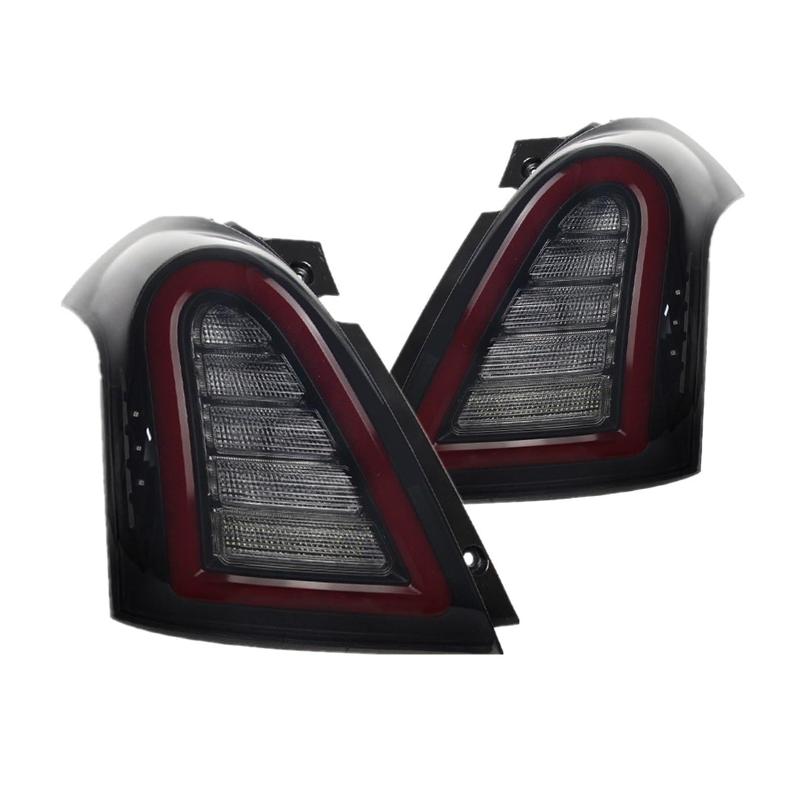 Generisch Rücklichtglas Bremse Blinker Rücklichter Auto Rücklichter Für Suzuki Für Swift 2005-2016 Rücklicht Montage Lauflichter(2pcs Taillights 1) von Generisch