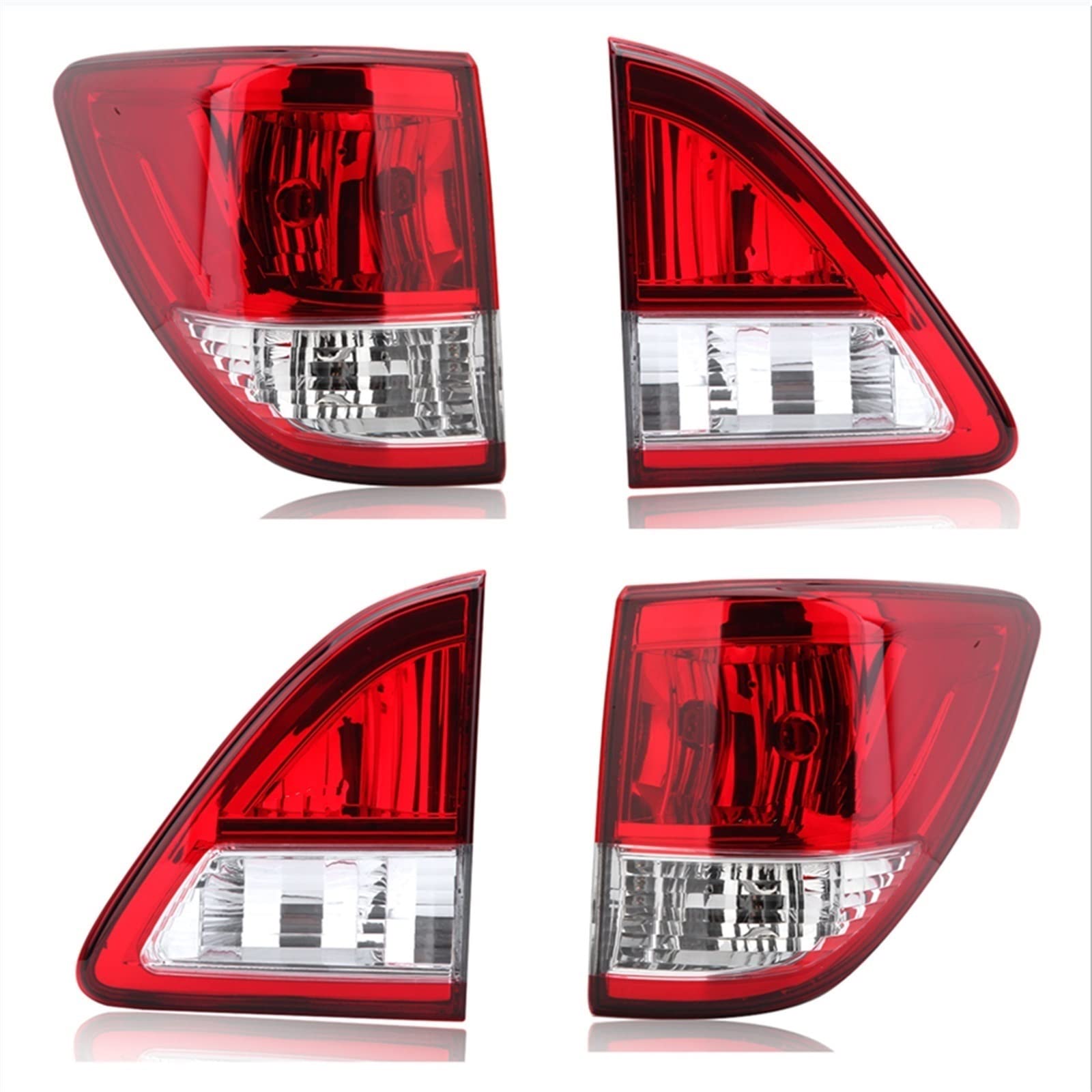 Generisch Rücklichtglas Für Mazda BT50 2015-2020 Hinten Schwanz Licht Hinten Blinker Für Signal Nebel Lampe Bremse Für Signal Licht Auto Zubehör(4 PCS) von Generisch