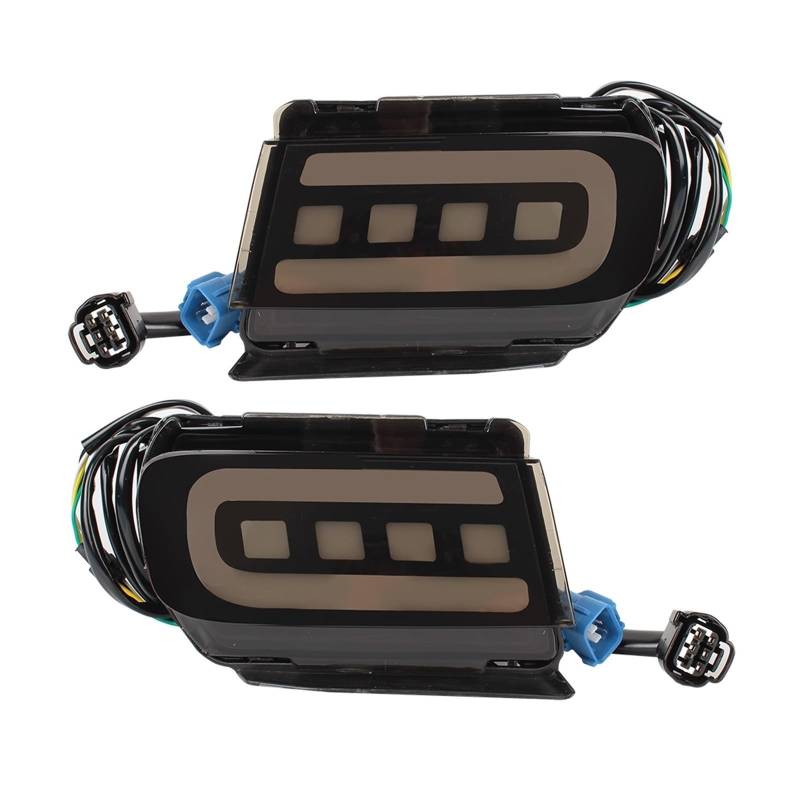 Generisch Rücklichtglas Für Toyota Für Land Für Cruiser Prado 150 LC150 FJ150 GRJ150 2010-2019 2Pcs Auto Hinten Stoßstange Reflektor Lampe bremse Nebel Lichter(Schwarz) von Generisch