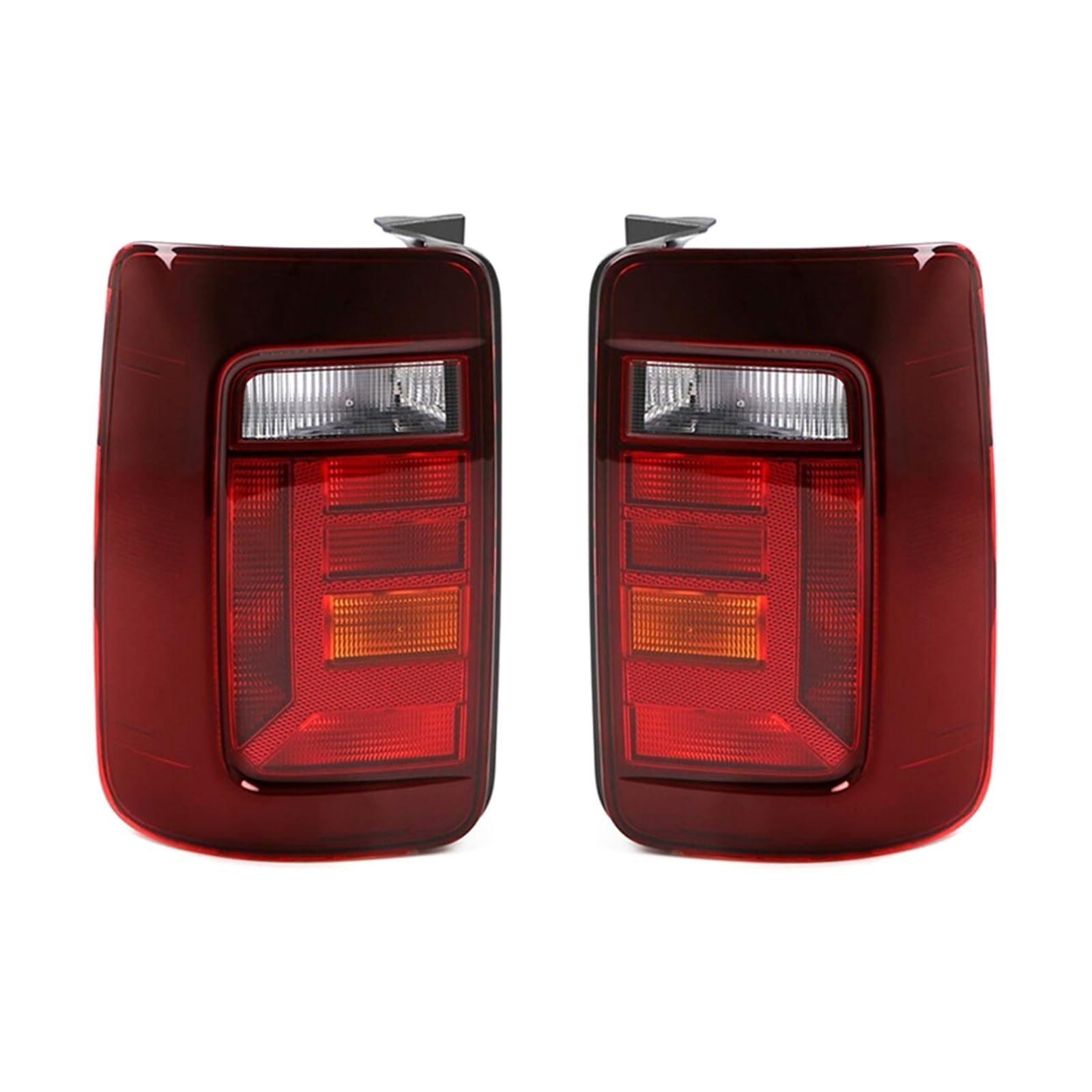 Generisch Rücklichtglas Für VW Für Caddy 2016 2017 2018 2019 2020 Auto Hinten Schwanz Licht Bremse Stop Lampe Ohne Leuchtmittel 2K1945096AB 2K1945095Q(A Pair) von Generisch