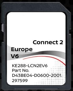 Generisch SD-Karte GPS-Navigation Europa 2021 v6 – Datenbank Q3.2019 – D43BE04-D0600-2001 kompatibel mit Nissan Connect 2 von Generisch