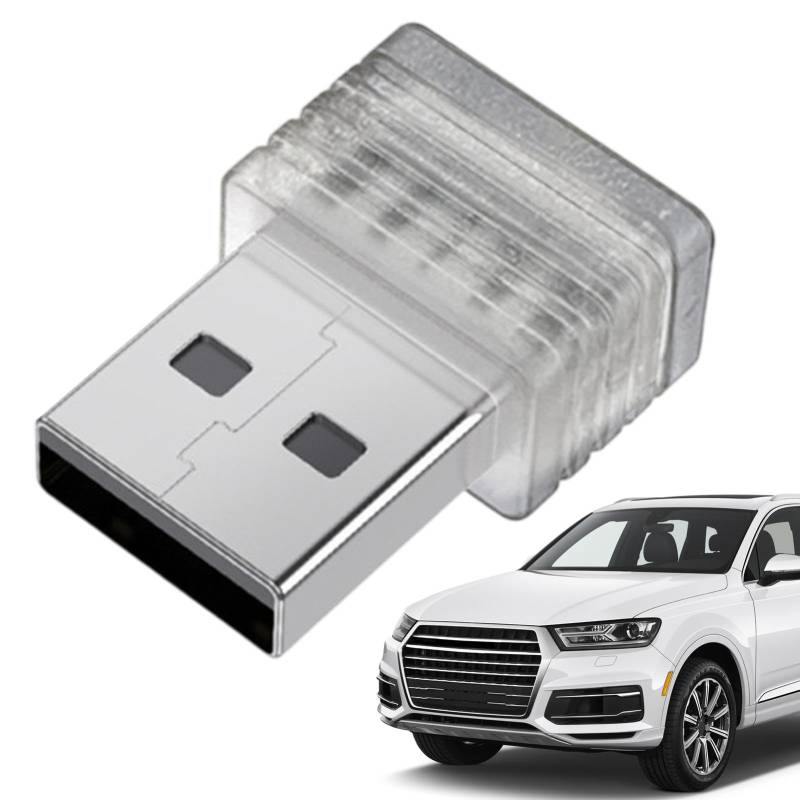 Generisch USB-LED-Leuchten fürs Auto,LED-Leuchten für den Autoinnenraum - LED-Innenraumleuchte für Autos, USB-Umgebungslicht - Kabelloses Nachtlicht, mehrfarbige Innenleuchte für Zuhause und drinnen von Generisch