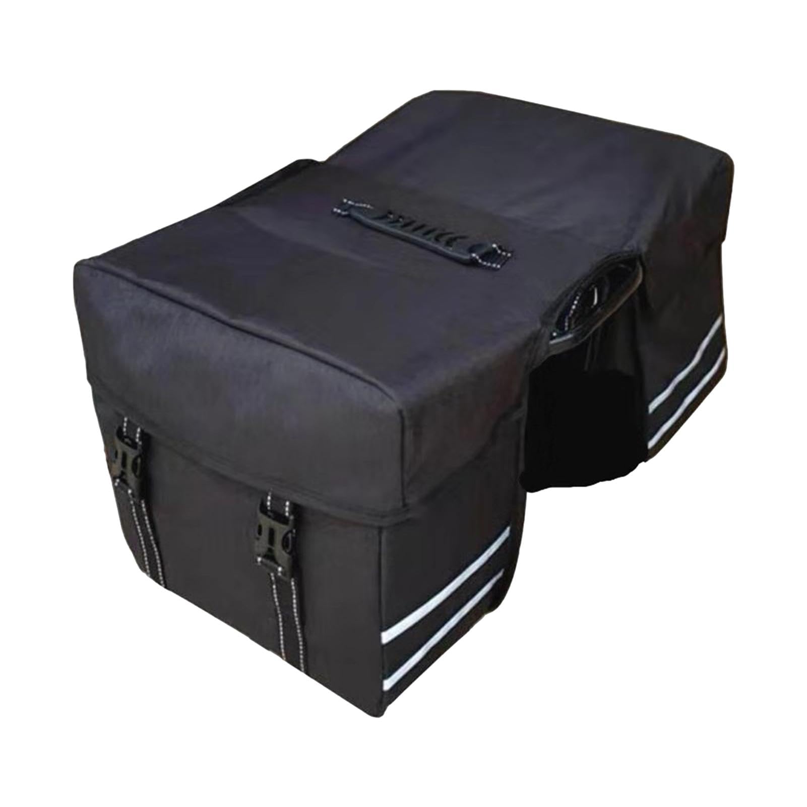 Gepäckträger mit zwei Rädern, wasserabweisende Gepäckträgertasche – Kofferraumtasche für Pendler, reflektierende Zierleisten, elektrische Satteltasche, passend für die meisten Gepäckträger von Generisch