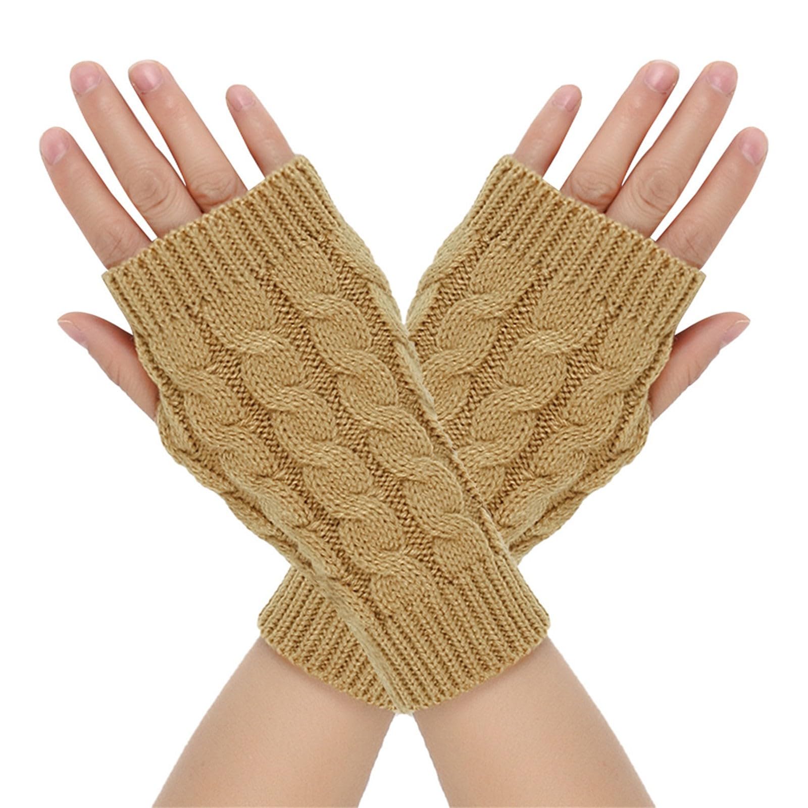 Gloves Damen Joggen Winter Handschuhe Laufen Fingerhandschuhe Camping Handschuhe Ohne Finger Reiten Fahrrad Halb Finger Handschuhe Für Radfahren Fahren Winterhandschuhe Arbeiten Laufhandschuhe von Generisch