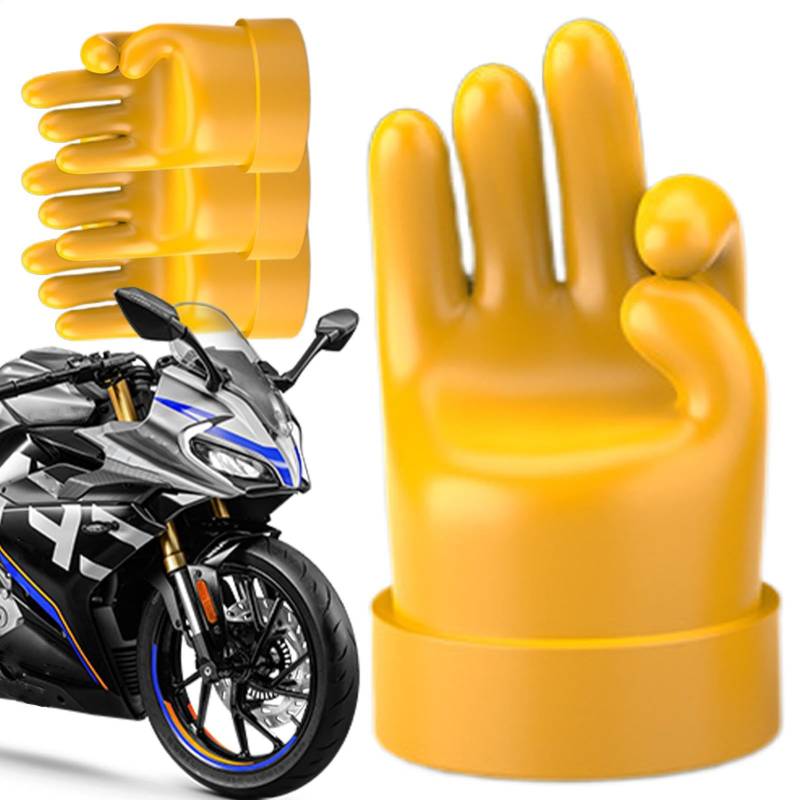 Gummi-Ventilkappe, Ventilkappen, Reifen, Mittelfinger, Schaftkappen – Dichtung Luftkappen, lustige Gummi-Reifenkappen für Auto und Motorrad von Generisch