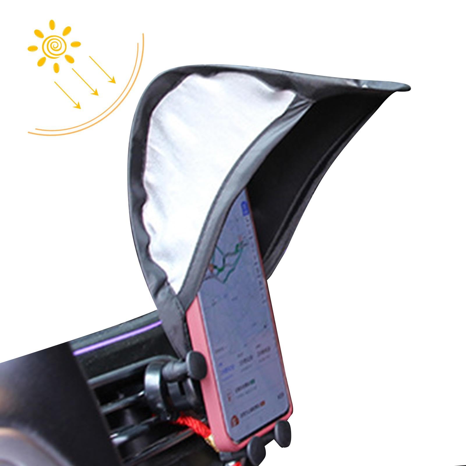 Handy Regenschirm Auto Sonnenschutz, Multifunktional Handy Regenschirm, Sonnenschutz für Mobiltelefone | Handyhalter, Blendschutz-Sonnenschutz für Handy, Motorrad, Fahrrad von Generisch