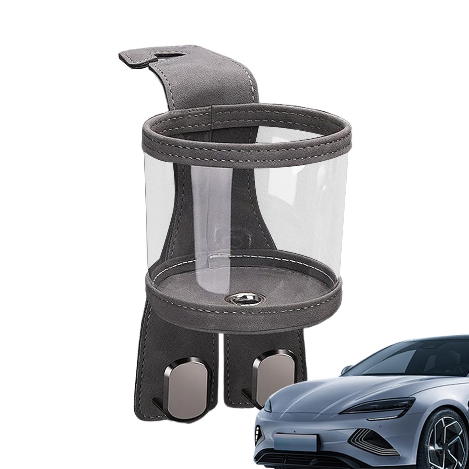 Headrest Cup Halter, Auto -Kopfstützen -Cup -Halter,Autositz -Kopfstützen -Haken - 2-in-1 Multifunktionales Fahrzeuggetränkehalter für Handtaschenwasserflaschen Regenschirme Aufbewahrung von Generisch