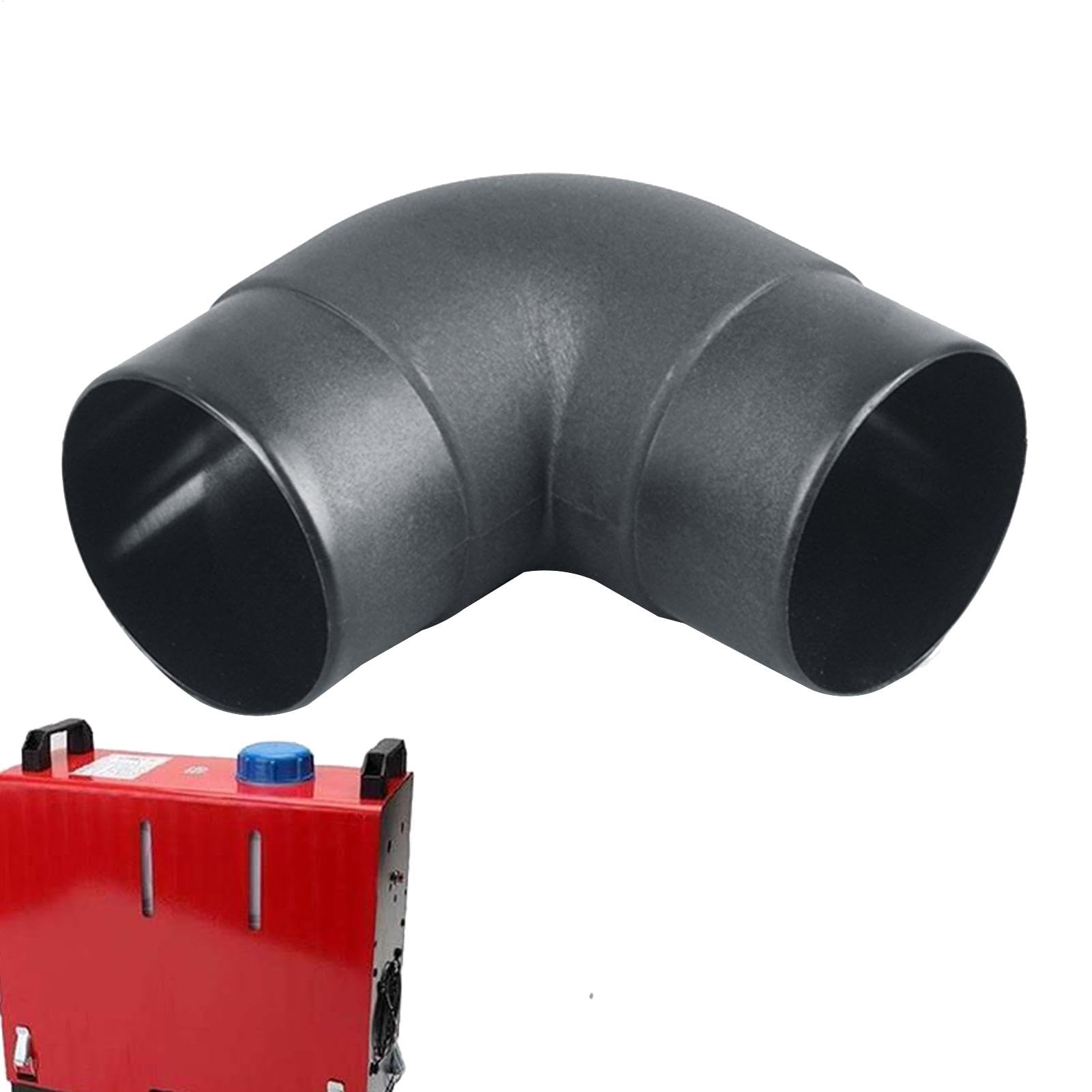 Heater Duct Connector | 60mm 90 Degree Elbow Ducting Pipe Outlet Connector - Air Vent Ducting Outlet Exhaust Connector Parking Heater Pipe for Eberspaecherr Air Parking Heater Accessories von Generisch