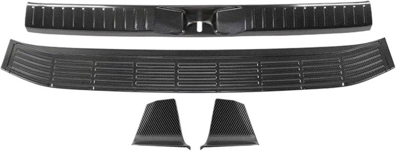 Heckstoßstangenschutz für das Auto Heckstoßstangenschutz für Toyota für Land für Cruiser LC300 2022 2023 Heckstoßstangenschutz(Carbon Fiber 4pcs) von Generisch