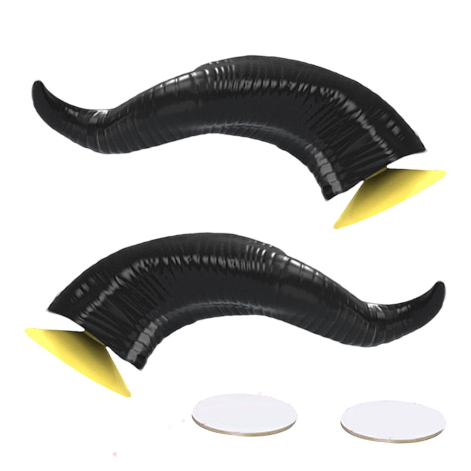 Hörner für Helme, Teufelshörner-Helme-Set,2 Stück Rollerhelme Devil Horn - Motorradhelme Horn Helme Teufelshorn für Motorradhelme Dekorationszubehör von Generisch