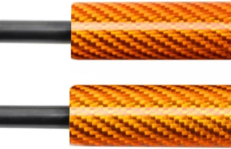 Hydraulische Federbeine für Kraftfahrzeuge Für Venucia Für E30 2021-2024 Auto Motorhaube Gas Quellen Front Haube Gas Streben(Carbon Fiber Orange) von Generisch