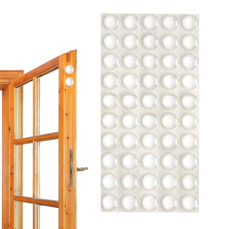 Kabinettstür Stoßstangen - 50pcs/100pcs Klebstoff Klarer Türknopf Stopper für Wand | Klebertür-Stopper, weiche Schrankpolster für Schubladen Schränke Schneidebretter Glas Bild von Generisch