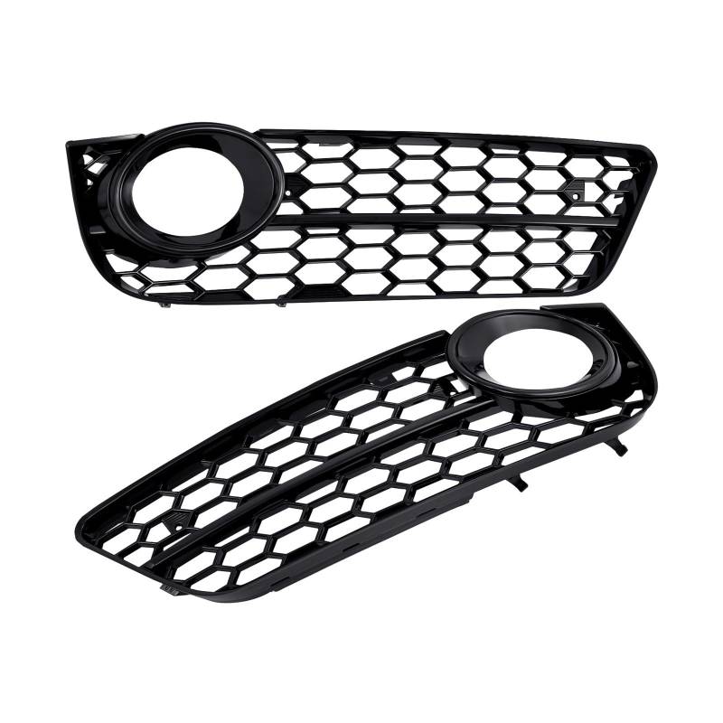 Kfz-Nebelscheinwerfergitter A5 für Coupe/für Sportback 2008-2011 Frontgrill Balck Mesh Grill Auto Nebel Licht Kühlergrill Lampe Abdeckung waben Hex von Generisch