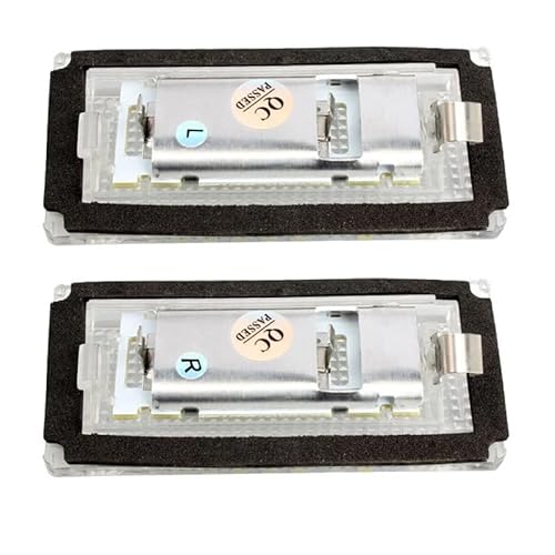 Kfz-Rücklichtbaugruppen 2 Stücke Auto Rücklicht für Kennzeichen für Licht Canbus Weiße Led-lampen für BMW 3 Serie E46 4D 4DR 1998-2002 Auto Zubehör Rücklichtbaugruppen von Generisch