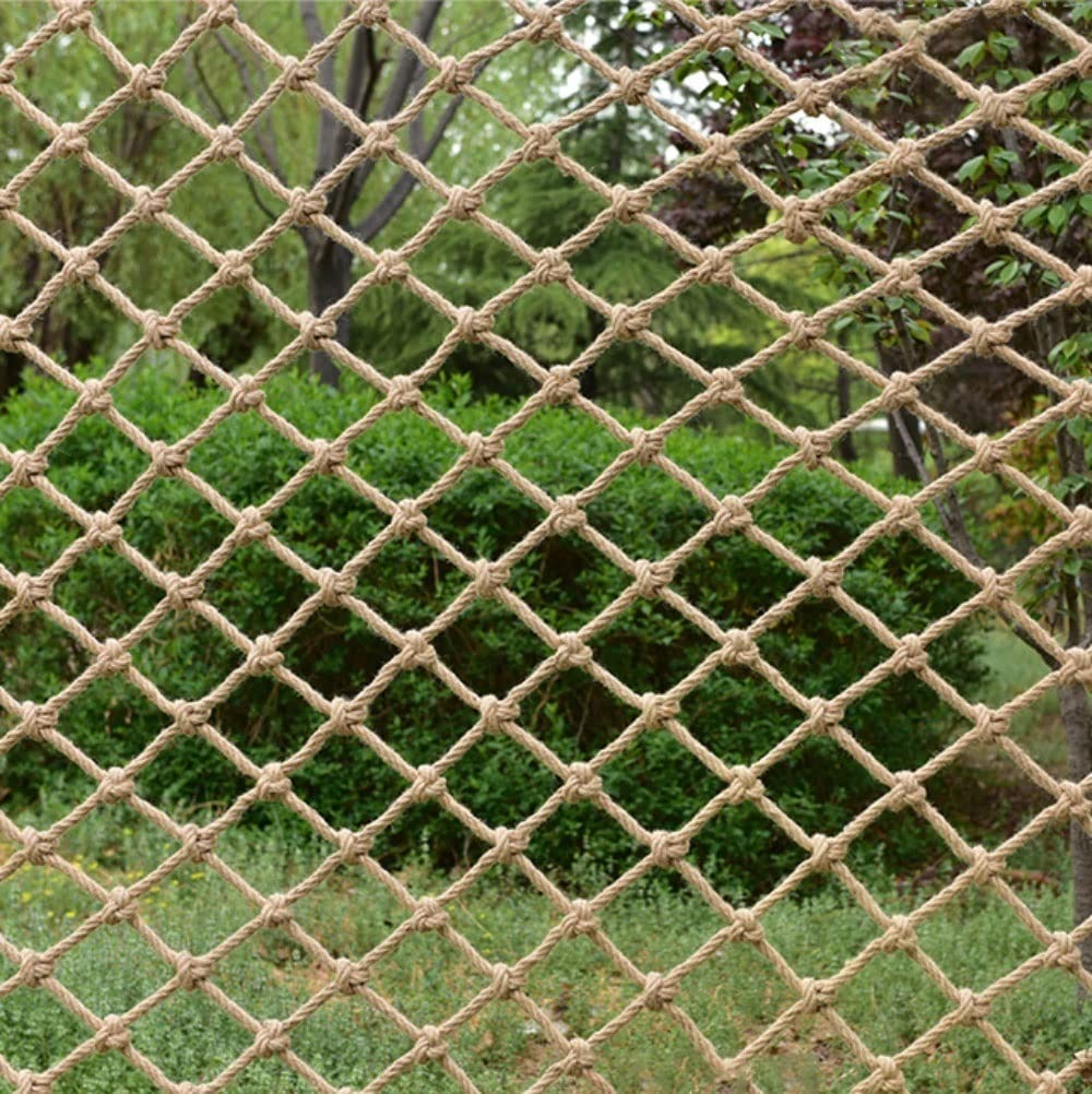 Kinder-Spielplatz-Sicherheitsnetz, Fallschutz, Seilnetz, dick, 12 mm Maschen, umweltfreundlich, biologisch abbaubares Material, Pflanzenstütznetz, Kletternetz für Kinder, dekoratives Foto-Wandnetz, von Generisch