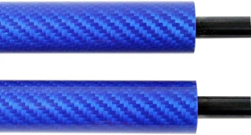 Kofferraum-Gasdruckfeder Für Venucia Für E30 2021 2022-2024 Front Hood Gas Streben Refit Motorhaube Lift Unterstützung Stangen Kofferraum-Gasfedern(Carbon Fiber Blue) von Generisch