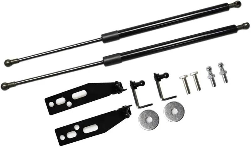 Kofferraum-Gasdruckfeder Gasdruckfedern Lift Support Absorber Auto Front Motorhaube Haube Ändern Stoßdämpfer Für Fiat 500 2007 2008 2009-2024 Kofferraum-Gasfedern(Schwarz) von Generisch