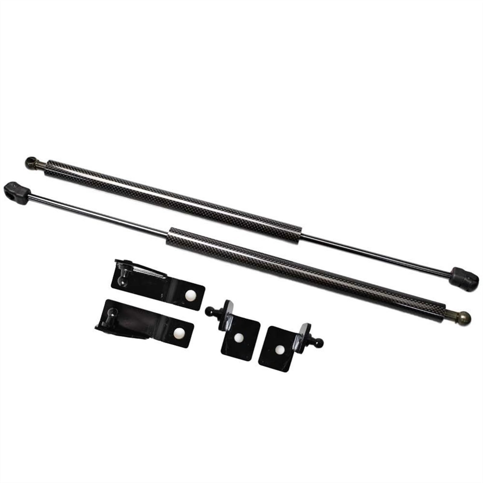 Kofferraum-Gasdruckfeder Zwei Seiten Auto Front Hood Bonnet Modify Gas Struts Lift Support Shock Damper für Toyota für Prius (XW50) 2015-2022 Kofferraum-Gasfedern(Black carbon fibe) von Generisch