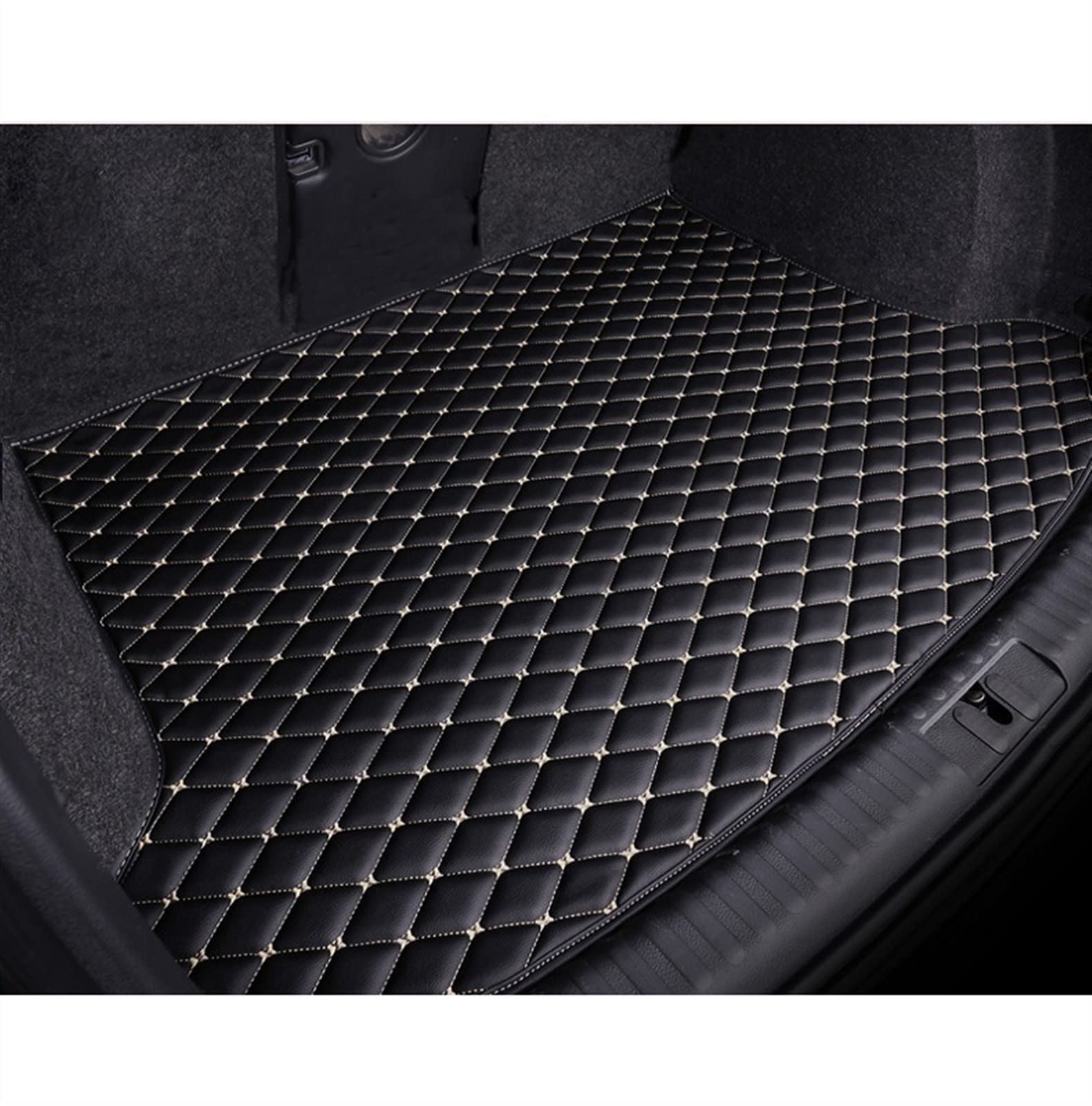 Kofferraummatte Für 1er F20 Schrägheck 2012-2018 Cargo Liner Teppich Innenteile Zubehör Abdeckung Langlebiges Kofferraum(Schwarzbeige) von Generisch