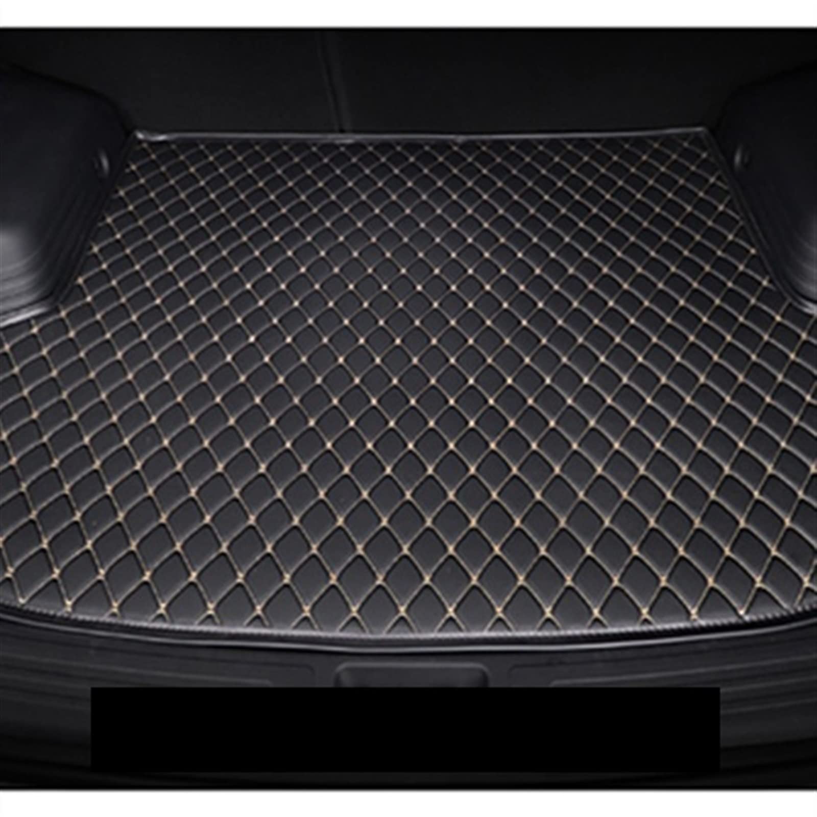 Kofferraummatte Für Infiniti FX-Serie SUV 2009-2013 Cargo Liner Teppich Innenausstattungsabdeckung Langlebiges Kofferraum(Schwarzbeige) von Generisch