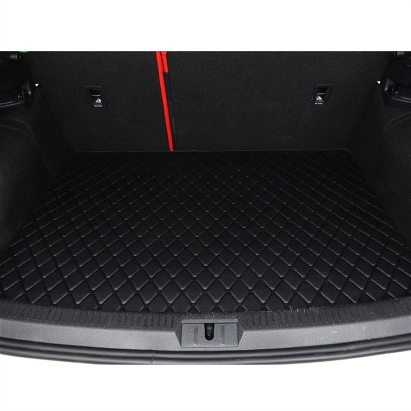 Kofferraummatte Für X1 E84 2010-2014 Cargo Liner Teppich Innenausstattung Langlebiges Kofferraum(Black-Black) von Generisch