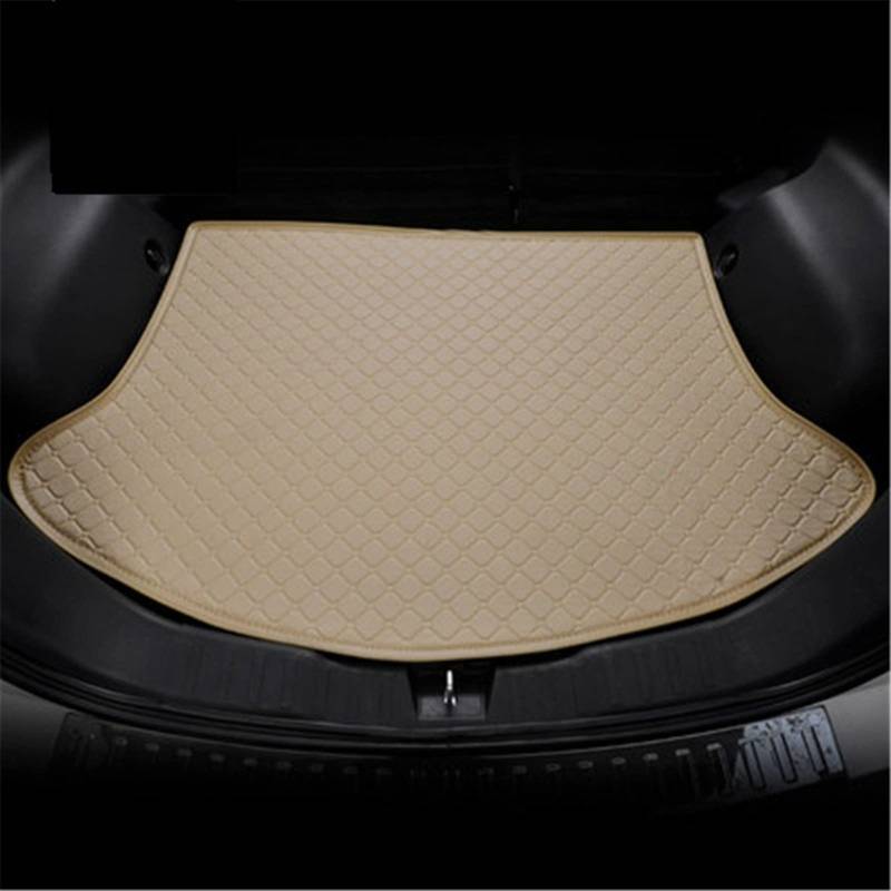 Kofferraummatte für Hyundai IX35 2010-2021 Flache Seite wasserdicht hintere Laderaumabdeckung Teppichpolster Kofferraumauskleidung Langlebiges Kofferraum(Beige) von Generisch