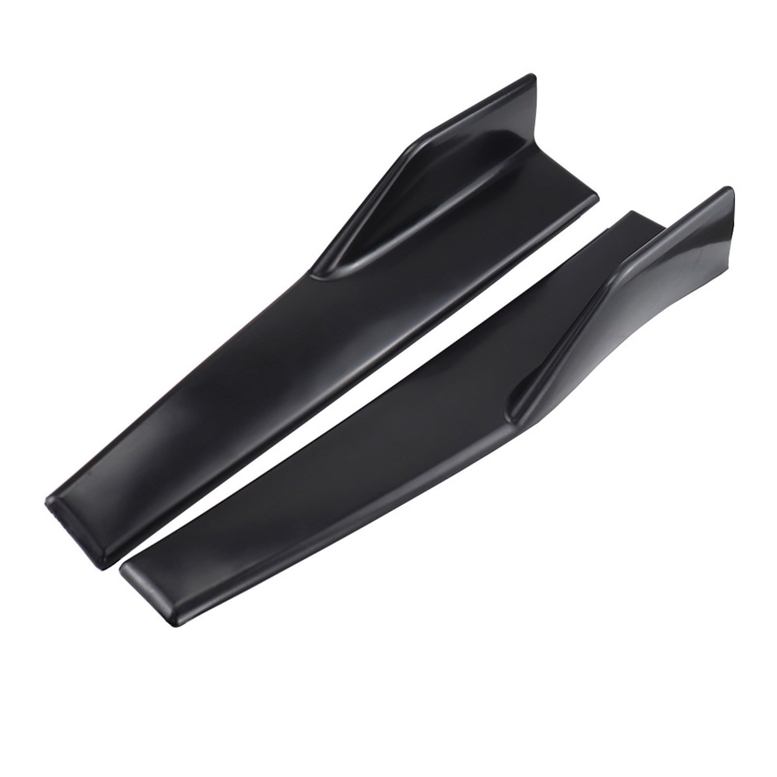 Kofferraumspoiler 2 Teile/satz Auto Breite Karosserie Seitenschweller Splitter Kit Modifizierte Seitenschweller Rocker Anti-Scratch Winglet Flügel Stoßstange 45cm(45mm matte black) von Generisch