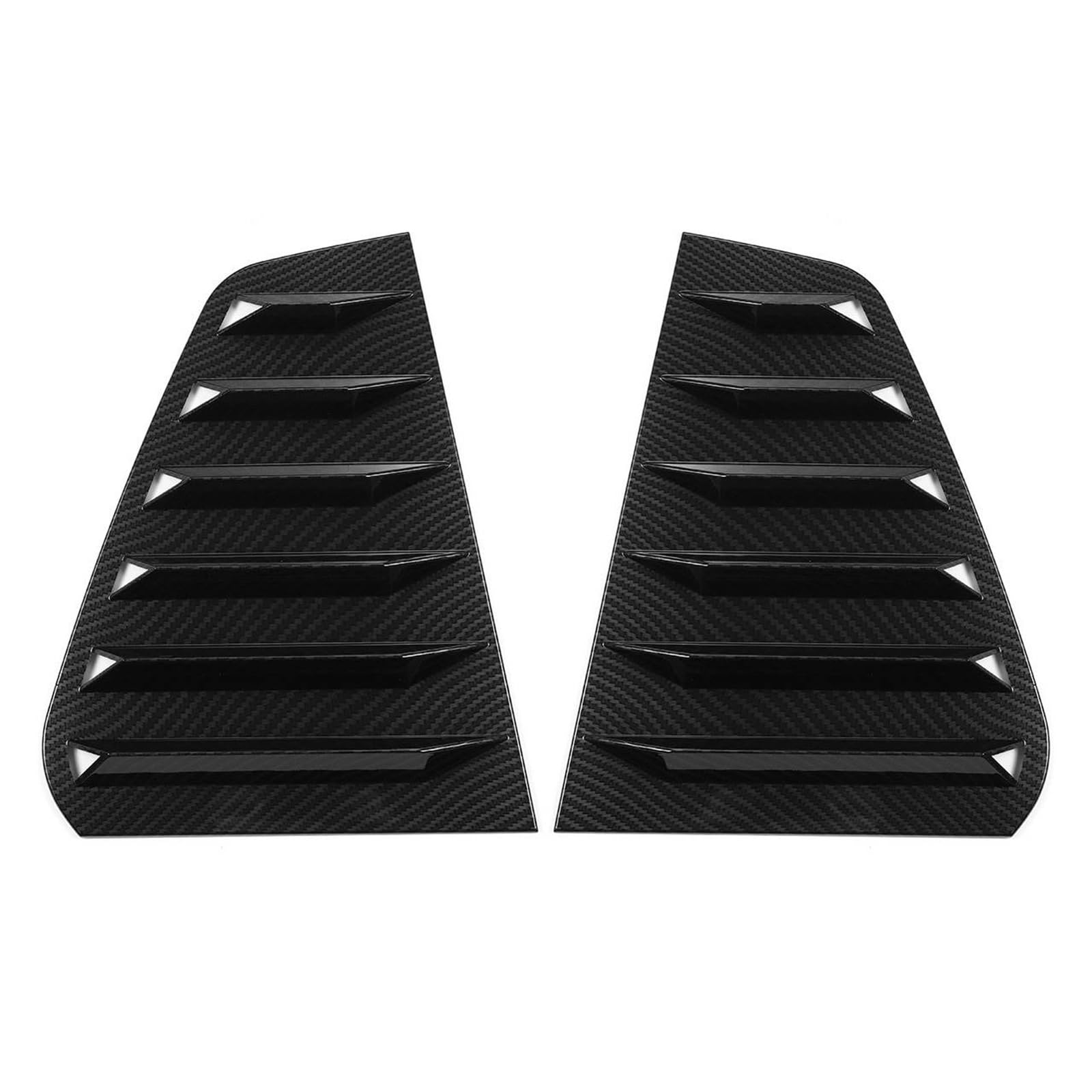 Kofferraumspoiler 2x Auto Heckscheibe Lamellenverschluss Seite für Entlüftungsabdeckung Zierleiste für VW für GOLF MK7 MK7.5 GTI/GTD/R 2014-2019(Carbon texture) von Generisch